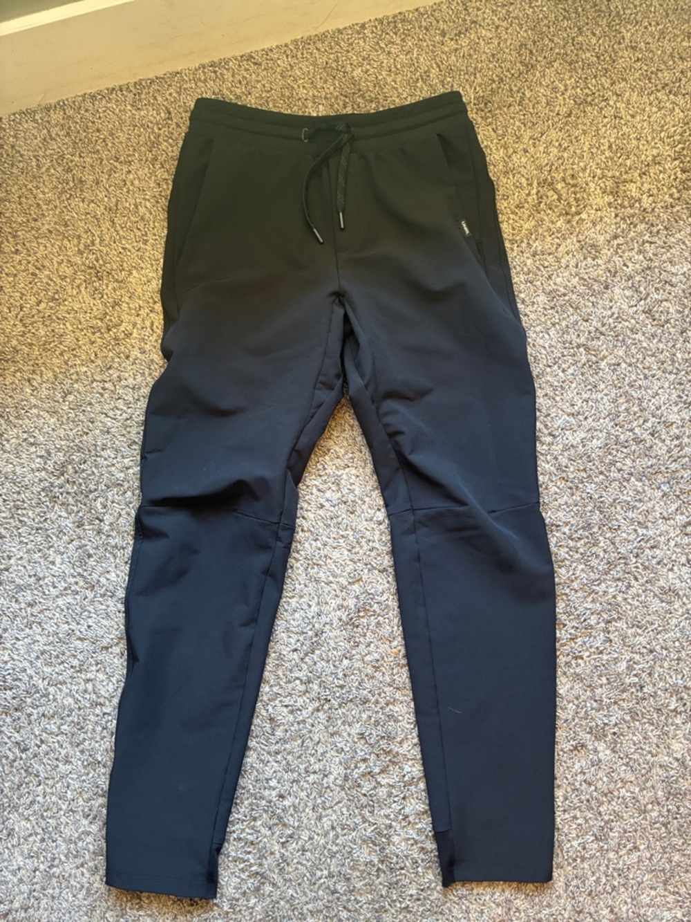 Kids Black Jogger Sweatpants with Drawstring Waist